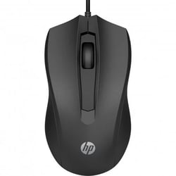 Rato HP com fios 100 USB 1600dpi - 3 botões - Utilização ambidestra - Preto - HP 237052