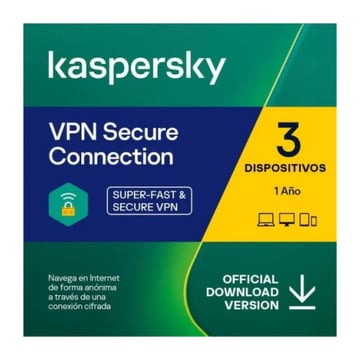 KASPERSKY VPN 3 DISPOSITIVOS S&#47;CD PT - Kaspersky KASKL1987S5CFS