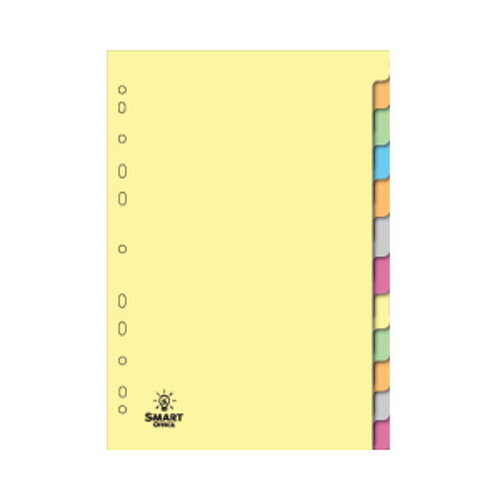 Separadores A4 Cartolina 12un (202) (1011) - SmartD 1721011