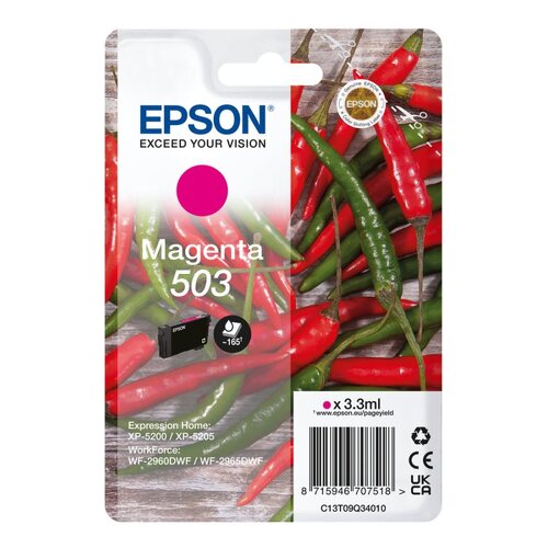 Cartucho de tinta original magenta Epson 503 - C13T09Q34010 - Epson C13T09Q34010