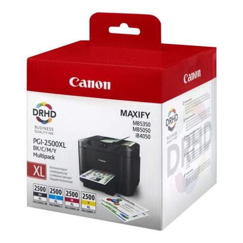 Canon PGI2500XL Pack de 4 Cartuchos de Tinta Originales - 9254B004/9254B010 - Canon 9254B010