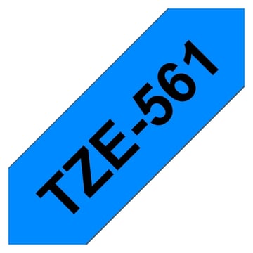 Brother TZe561 Cinta Laminada Generica de Etiquetas - Texto negro sobre fondo azul - Ancho 36mm x 8 metros - Genérico BR-TZE561