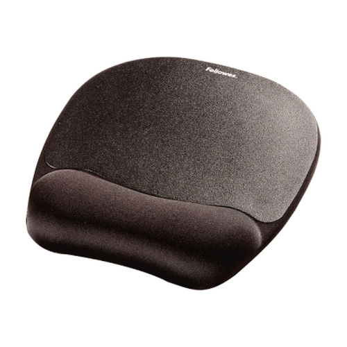 Almofada de pulso Fellowes Memory Foam - Conforto excecional - Preto - Fellowes 9176501
