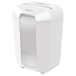 Fellowes LX70 Fragmentadora manual de papel 18L - Tritura até 11 folhas - Partículas de 4x40 mm - Nível de segurança Din P-4 - Fecho de segurança - Cor branca - Fellowes 245247