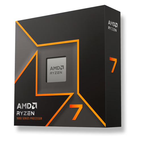 Ryzen 7 9700X 8/16T (3.8GHZ/5.5GHZ,40MB,65W,AM5) BOX, with Radeon Graphics - sem cooler - AMD 100-100001404WOF