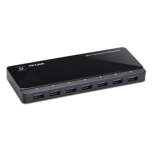 TP-LINK 7 ports USB 3.0 Hub with 2 power charge ports 2.4A Max Desktop a 12V/4A power adapter included - TP-Link UH720
