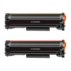 Cartuchos de toner genérico HP CF244A preto com 2 unidades - Substitui 44A - HP HT-CF244A(PRO)-2