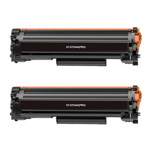 Cartuchos de toner genérico HP CF244A preto com 2 unidades - Substitui 44A - HP HT-CF244A(PRO)-2