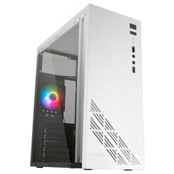 MARS GAMING MC100W ATX CASE, 1X FRGB FAN, WINDOW, FULL METAL, USB 3.0, WHITE - Mars Gaming MC100W