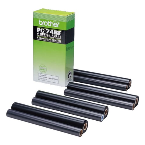 Recarga de 4 bobines. Aprox. 144 páginas de duração cada uma - Brother PC74RF