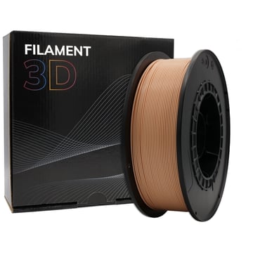 Filamento PLA 3D - Diâmetro 1.75mm - Bobine 1kg - Cor Pêssego Claro - PLA-Pêssego Claro