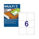 Etiquetas 099,1x093,1mm 100Fls A4 Multi3 600un - Multi3 APL10500