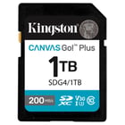 1TB SDXC Canvas Go Plus Gen4 200MB/s C10 UHS-I U3 V30 - Kingston SDG4/1TB