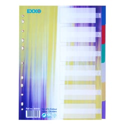 Separadores A4 Plástico Cores Sortidas 6un - Neutral 1721090