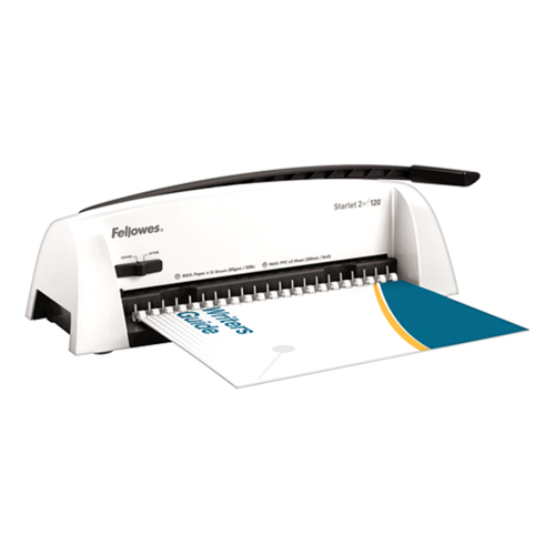 Encadernadora Espiral Plástico Manual 120Folhas Starlet 2+ Perfura até 12 folhas - Fellowes 5921030