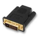 Adaptador Aisens DVI para HDMI - 24+1/M-HDMI Uma fêmea blindada em ouro - Full HD - Cor preta - Aisens A118-0091