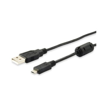 Equip Cabo USB-A macho para Micro USB-B macho 2.0 com ferrite - Comprimento 1,8 m. - Equipar 128551
