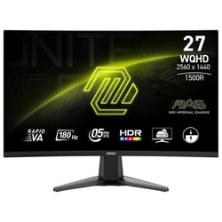 Monitor Gaming MSI Mag 27CQ6F, 27 polegadas, WQHD, ecrã curvo, 180 Hz, 1 ms, 2xHDMI, 1xDP, UE - MSI 9S6-3CD91M-002