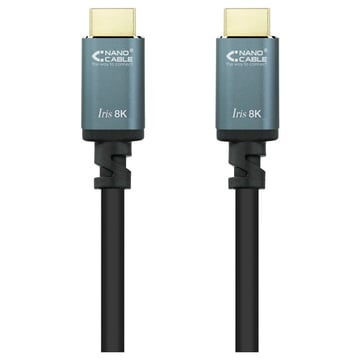 Nanocable Cable HDMI 2.1 Iris 8K A/M-A/M 0.5m - Color Negro - Nanocable 10.15.8000