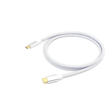 Equip Cable USB-C 3.2 Macho a USB-C Macho 1m - Carga Rapida - Carcasa Metalica - Cable Trenzado - Equip 128356