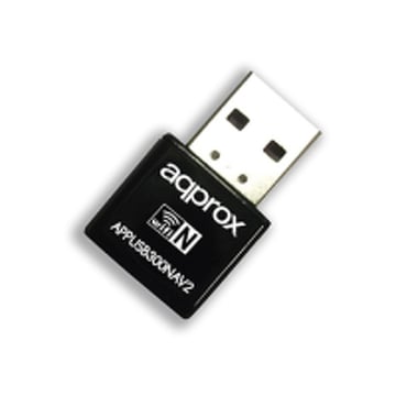 Adaptador sem fios WiFi Nano USB Approx - Até 300 Mbps - Chipset Realtek 8192EU - Approx APPUSB300NAV2