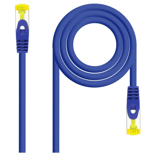 Cabo de rede nanocabo RJ45 LSZH Cat.6a SFTP AWG26 1m - Cor azul - Nanocable 10.20.1901-BL