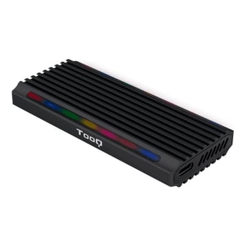 Caixa SSD Externa Tooq Shinobi M.2 NGFF/NVMe USB-C 3.1 Gen2 RGB - Tooq TQE-2222B