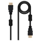 Cabo Nanocable HDMI v1.4 com Ferrite Macho para HDMI v1.4 com Ferrite Macho 10m - Alta Velocidade - Cor Preto - Nanocable 10.15.1810