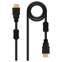 Cabo Nanocable HDMI v1.4 com Ferrite Macho para HDMI v1.4 com Ferrite Macho 10m - Alta Velocidade - Cor Preto - Nanocable 10.15.1810