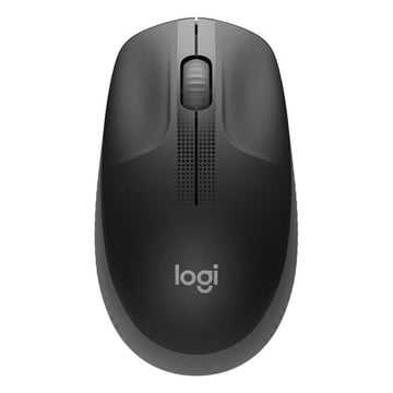 Logitech M190 Full Size Wireless USB 1000dpi Mouse - 3 botões - Tamanho grande - Uso ambidestro - Preto/Púrpura - Logitech 910-005905