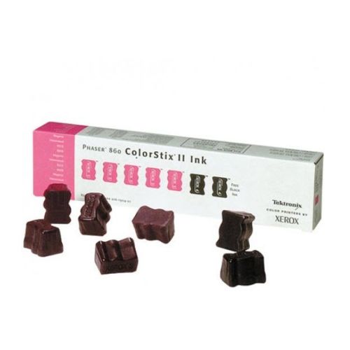 Phaser 860 Color Stick Magenta 5un+2un Preto - Xerox 016190401