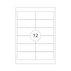 Etiquetas 097x042,3mm 100Fls A4 1200un - Neutral 199Z1608
