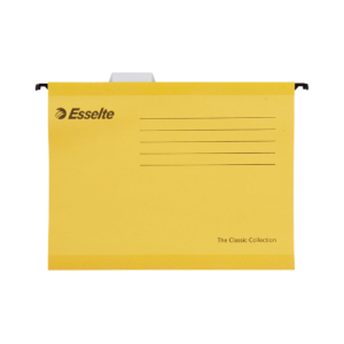 Capa Suspender Din A4 345mm Amarelo 25un - Esselte 10090314