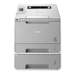 Impressora laser a cores de alto rendimento, com rede cablada/WiFi, frente e verso automático e toner de mega capacidade incluído - Brother HL-L9200CDWT