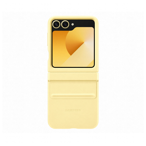 Capa Samsung Vegana Galaxy Z Flip 6 Amarelo - Samsung EF-VF741PYEGWW