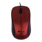 Rato USB NGS Crew 1200dpi - 3 botões - Utilização ambidestra - Cabo de 1,30 m - Vermelho/Preto - Cor: Vermelho/Preto - NGS 126673