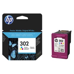 Cartucho de tinta original colorido HP 302 - F6U65AE - HP F6U65AE