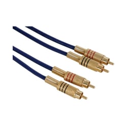 Cabo Áudio Alta Qualidade 2 x RCA m/m 1,5m - Velleman VELAVB069/1.5