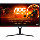 AOC MONITOR IPS 32" (31.5") 16:9 4K UHD 1MS 144HZ HDMI DP HAS U32G3X/BK - AOC U32G3X/BK
