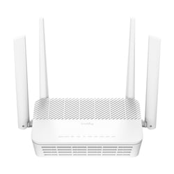 Roteador Cudy WiFi 6 2.5G Mesh Dual Band AX3000 - Velocidade de até 1000Mbps - 4 Portas - 4 Antenas Fixas de 5dBi - Tecnologia MU-MIMO - Cor Branca - Cudy WR3000H