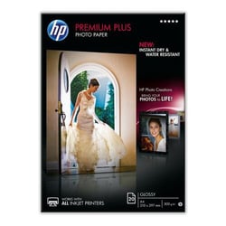 HP Premium Plus Glossy Photo Paper-20 sht/A4/210 x 297 mm - HP CR672A