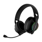 Coolbox WB01 Auriculares Gaming Inalambricos con Microfono - Conectividad Bluetooth 5.4, Inalmabrica 2.4Ghz o Jack - Iluminacion RGB - Autonomia hasta 20h - Cancelacion de Ruido - Color Negro - Coolbox COO-AUM-WB01-B