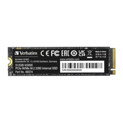 VERBATIM SSD VI3000 512GB PCIE NVME M.2 (3000MB/S) - Verbatim 49374
