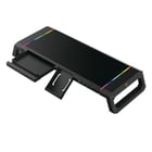 Conceptronic Game Monitor Stand - 4 portas USB-A 2.0 - Iluminação RGB ajustável - Suporte para gaveta e smartphone - Peso máximo 10 kg - Conceptronic THORNE01B