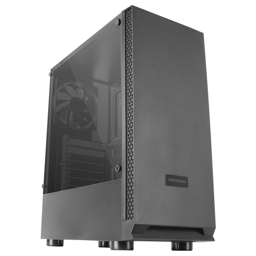 Caixa MARS GAMING MCN2 ATX CASE, ELEGANT ZEN DESIGN, 120MM FAN, WINDOW, BLACK - Mars Gaming MCN2