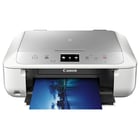 Canon PIXMA MG6853, Jato de tinta, Impressão a cores, 4800 x 1200 DPI, Cópia a cores, A4, Branco, Prateado - Canon 0519C066