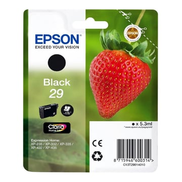 Cartucho de tinta preto original Epson T2981 (29) - C13T29814012 - Epson C13T29814012