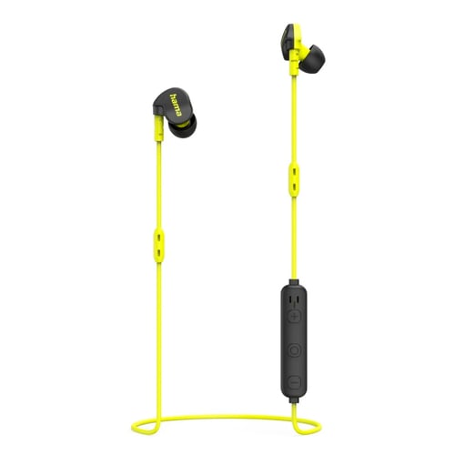 Auriculares Bluetooth Freedom Athletics II Amarelo/Preto - Hama HAM184188