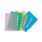 Bolsa Plastico em L A4 c/ 4 Separadores - Vermelho - ErichKrause 10014878