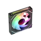 Mars Gaming MF-LINKFINITY Ventilador Modular PWM - Iluminacion Infinity Mirror 360° - Conexion Modular LINKFINITY - Control PWM - Instalacion Sencilla - Color Negro - Mars Gaming 295492